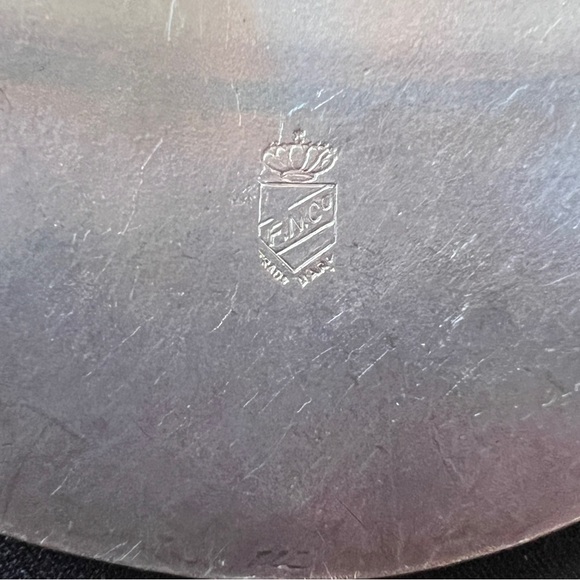 Antique FN & Co. Silver Cherub and Woman Brooch Pin - Picture 2 of 3